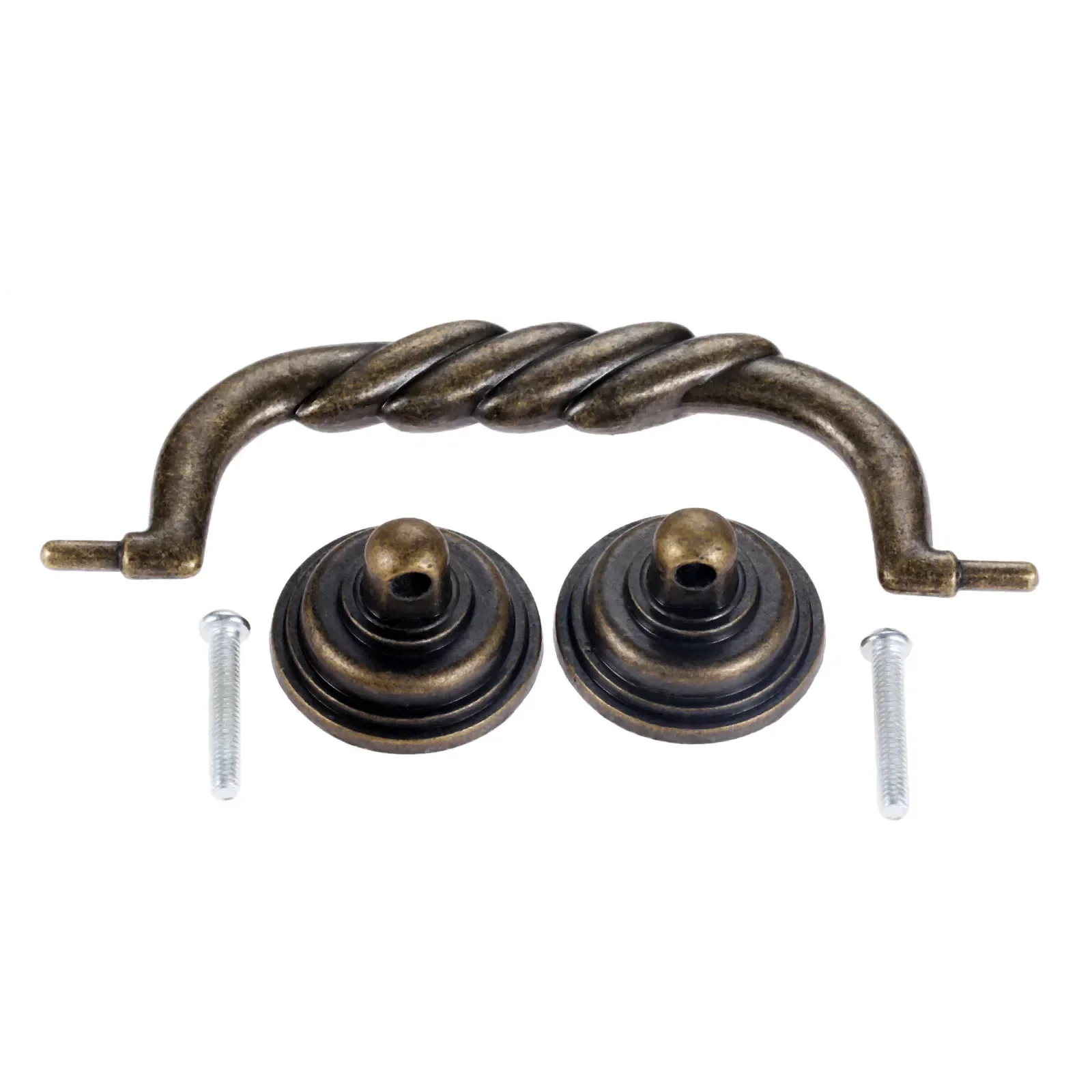 سبائك الزنك العتيقة البرونزية خزانة تسحب مقبض درج مطبخ باب خزانة ملابس مقبض صندوق مجوهرات المقابض 138*50 مللي متر الأثاث الأجهزة #3