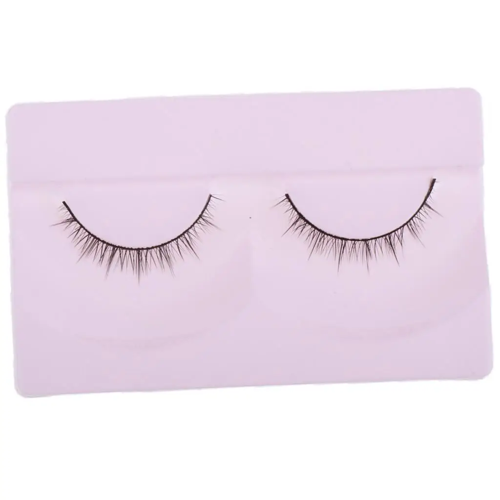 1 Pair Curly False Doll Eyelashes for 1/4 BJD Girl Dolls Eye Makeup DIY