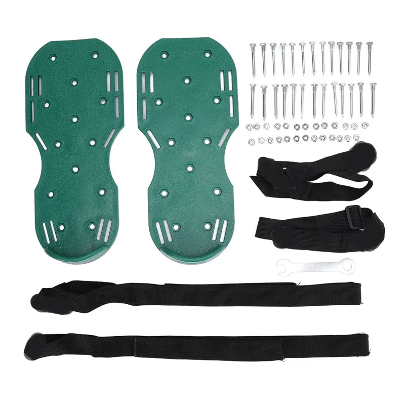 Máquina de afrouxamento de solo de jardim, sapatos para unhas de gramado, epóxi, autonivelante, construção, sapatos infláveis para afrouxamento de solo