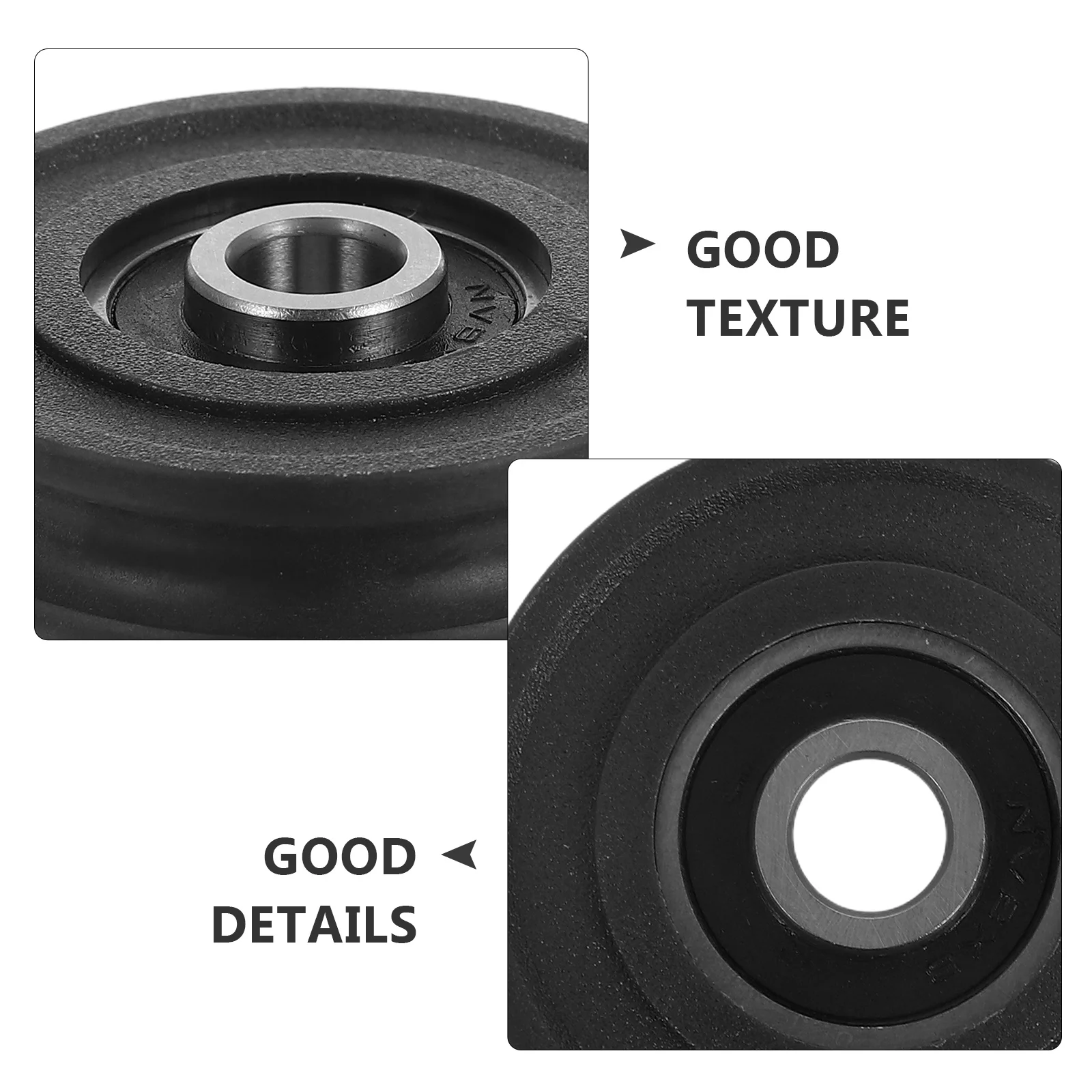 5 قطعة بكرة U-Groove قوية مطلية بالنايلون متعددة الاستخدامات للمسارات المنزلقة والأبواب والنوافذ والأدراج عملية سلسة وهادئة #6