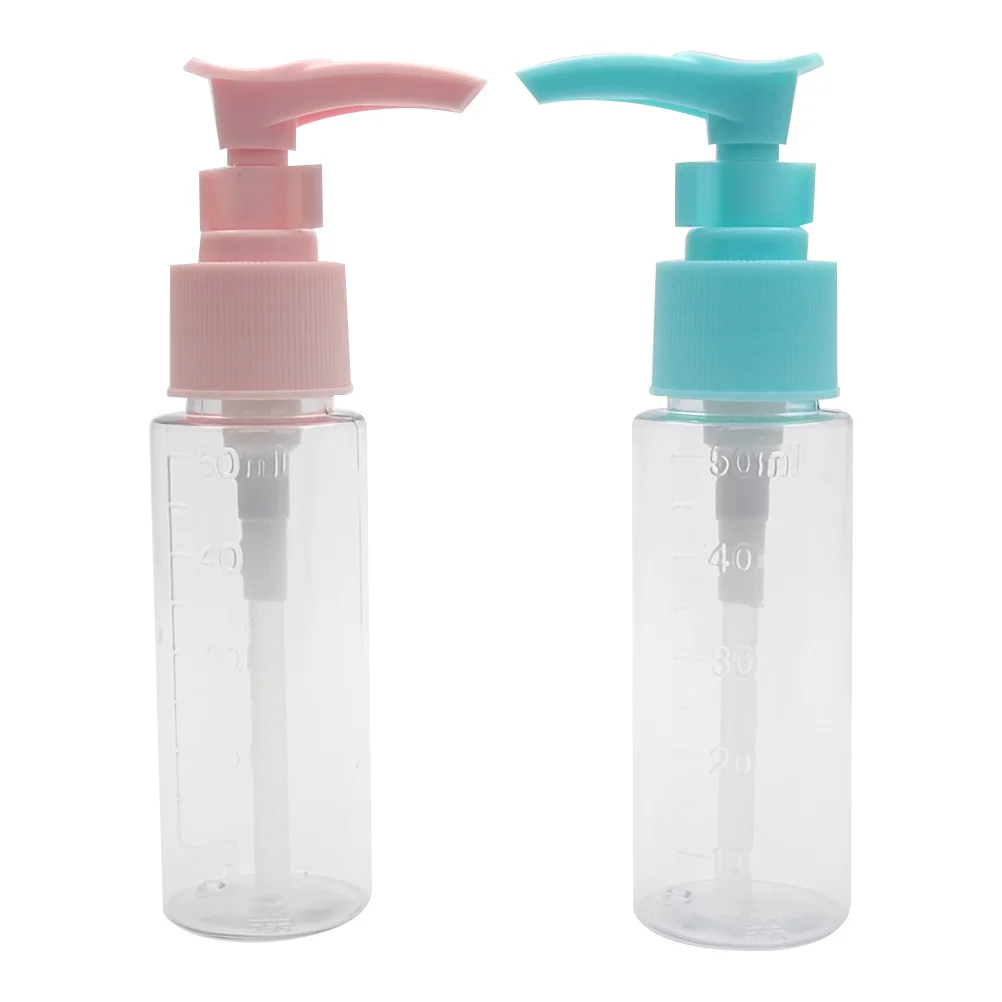 

4Pcs Liquid Dispensing Bottles Creative Soap Dispenser for Home Office Pump Storage Bottle Pink Blue