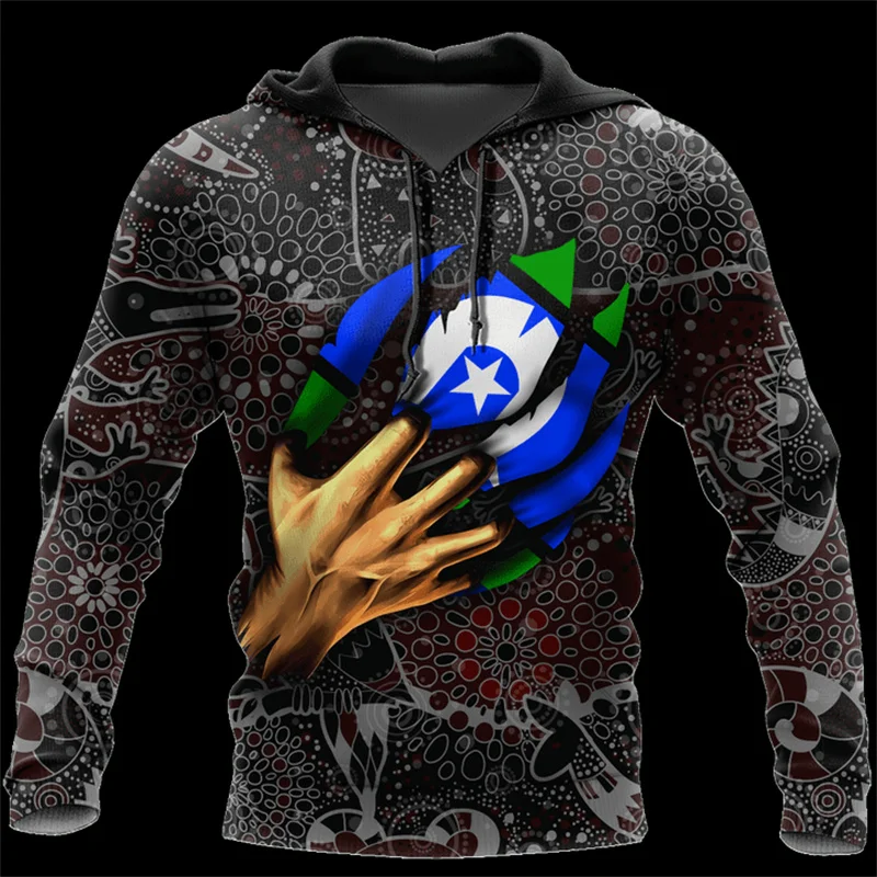 3d Aboriginal Didgeridoo Eagle Flag Hoodies for Men and Women Printing Hooded New in Hoodies & Sweatshirts Pullover Coat Clothes