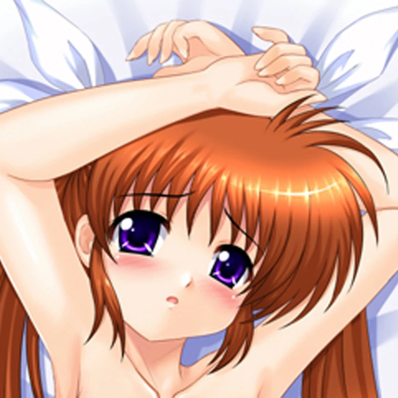 Nanoha Takamachi Anime Dakimakura Pillow Cover Double Sided Print Hugging Body Pillow Case Multi Size 120-180cm