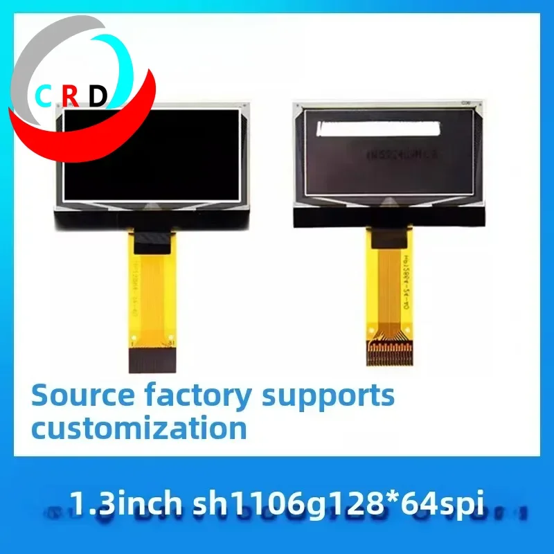 Changruida 1.3-inch OLED LCD screen 128x64 small screen SH1106 plug-in SPI white blue bare screen oled  raspberry pi  korg