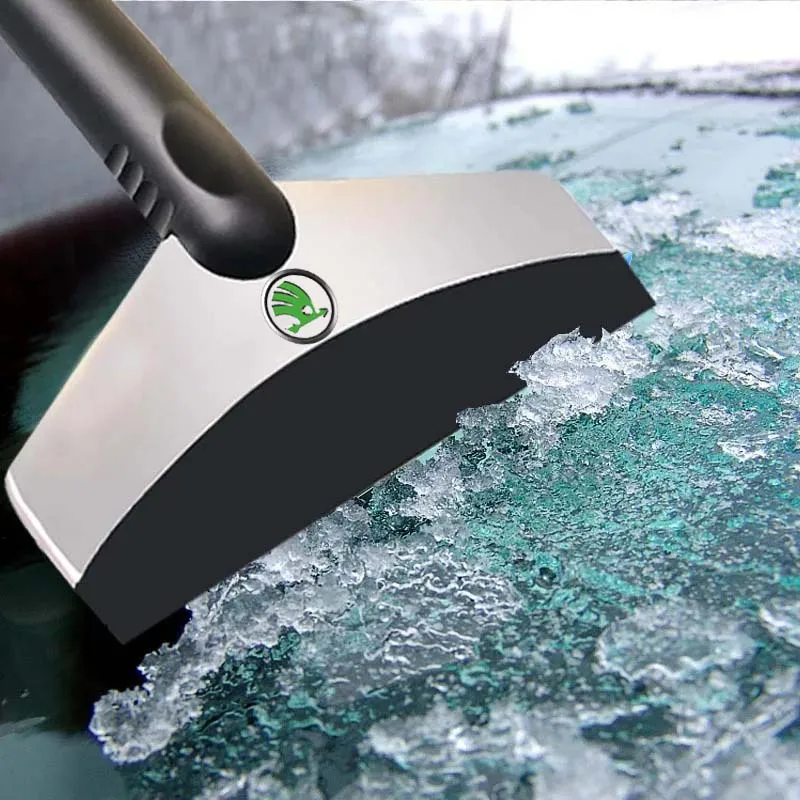 Car Snow Brush Cleaning Shovel Glass Ice Scrapers Tool Accessories For Skoda Fabia Kamiq Roomster Citigo Octavia Superb Rapid