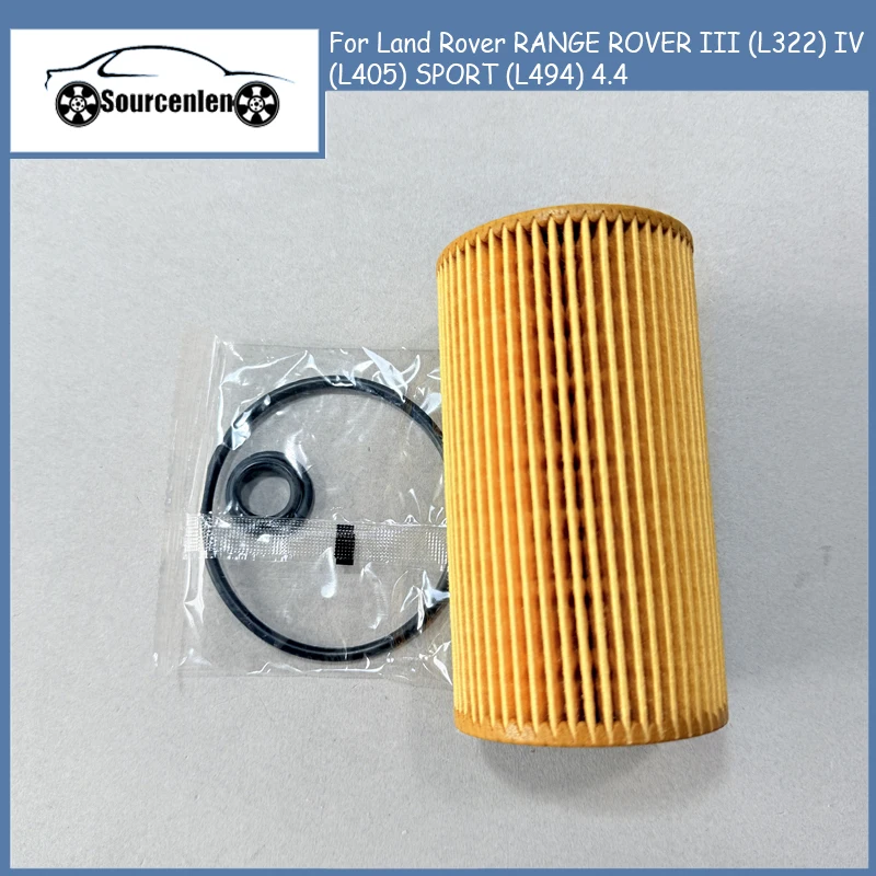 Oil Filter Element Suit For Land Rover RANGE ROVER III (L322) IV (L405) SPORT (L494) 4.4 OEM NO LR022896