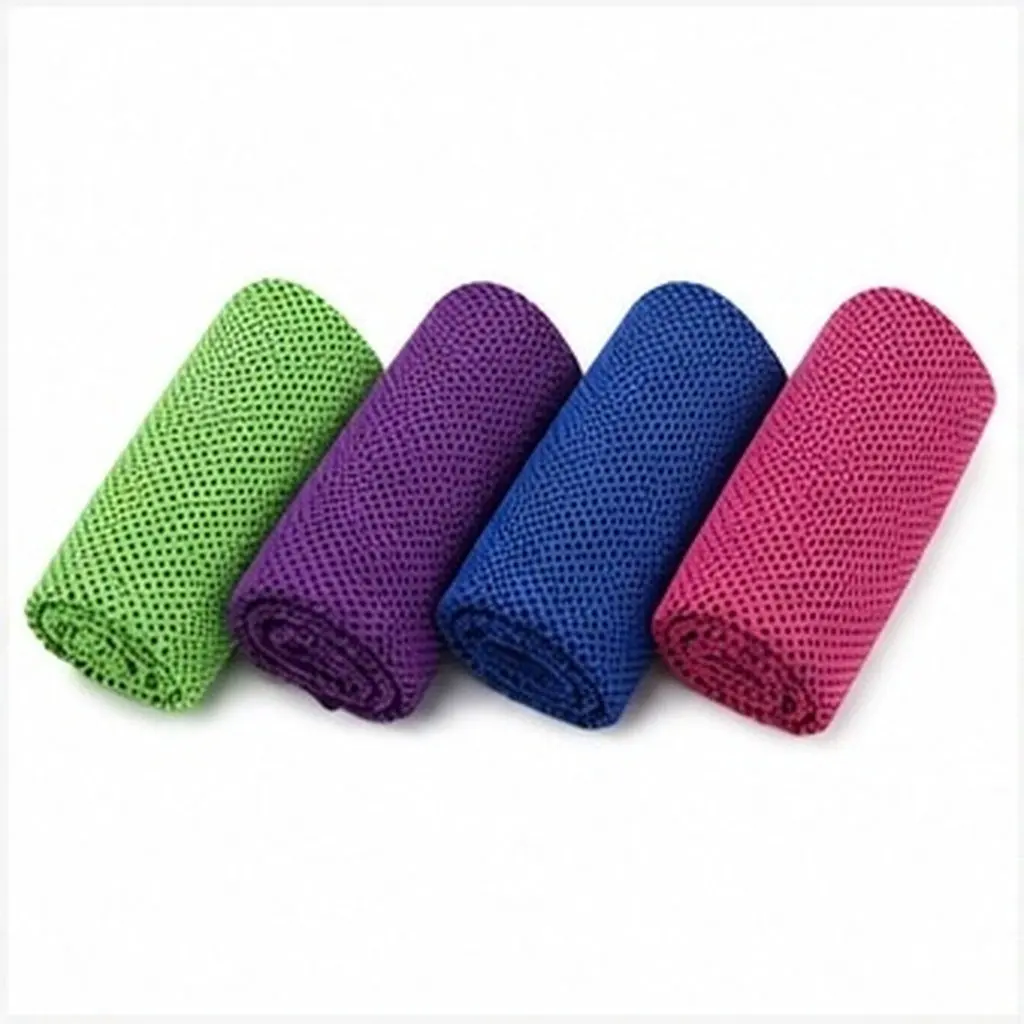 4Pcs Sweat Absorbent Cooling Towels Lightweight Portable Sports Towels for Men Women Workout Travel Outdoor Activities Fast