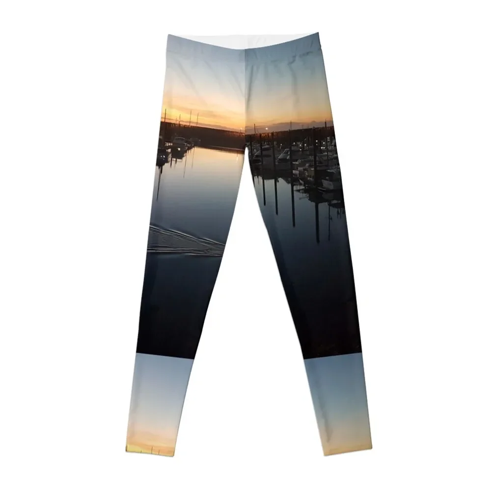 SUP Sunrise Reflections on the harbour Leggings exercise clothing for workout clothes for gym wear sport legging Womens Leggings