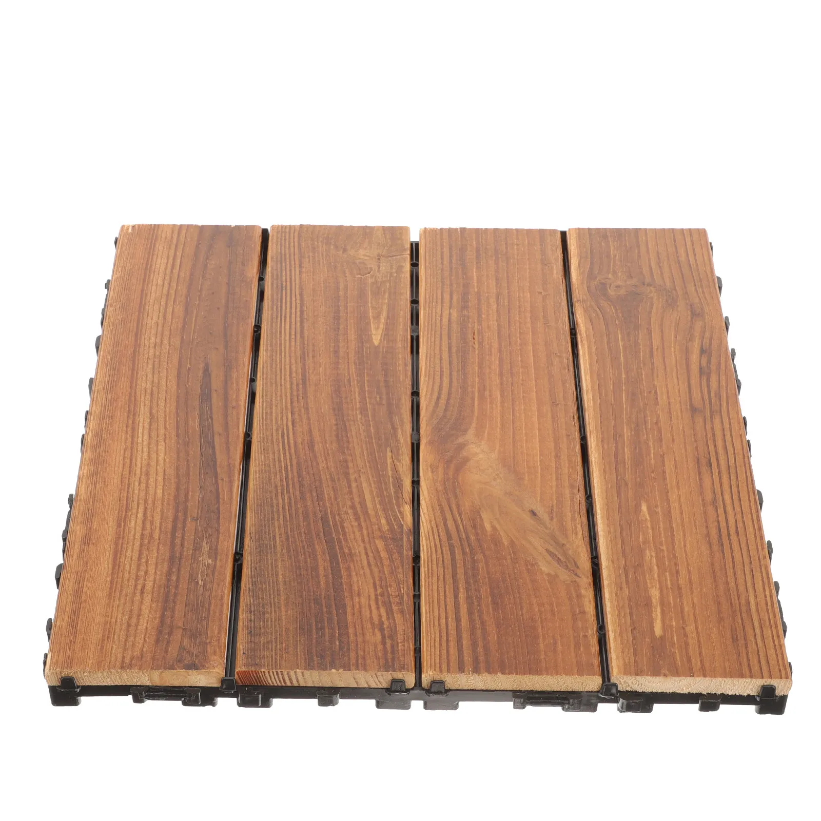 

1pc Self-Assemble Interlocking Decking Tiles Outdoor Wooden Floor Tile for Patio Balcony Home Decor Floating Flooring