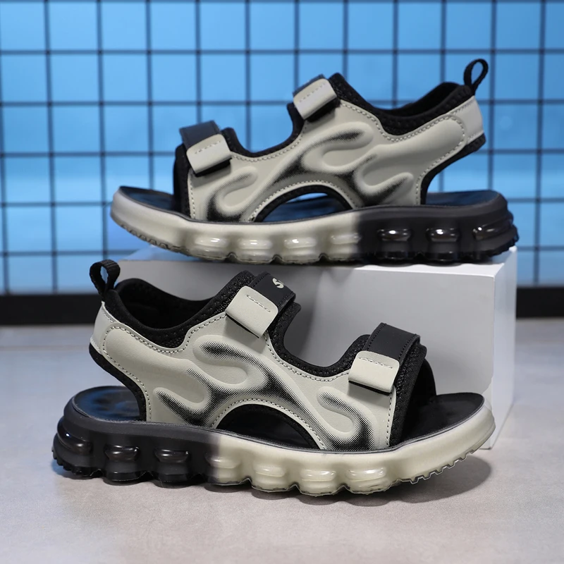 

Children Casual Summer Sandals Open Toe Air Permeable Design Wear Resistant Comfortable Home Outdoor Leisure Footwear