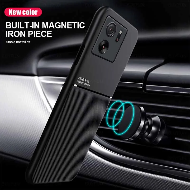 Xiaomi13T Pro Case Car Holder Magnetic Phone Cover For Xiaomi 13T Pro mi 13 T 13TPro 5G 6.67'' Soft Silicone Phone Shell Coques