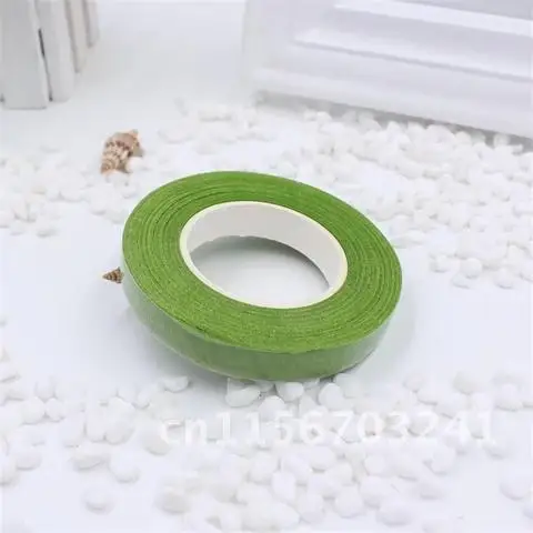 Florist Accessories 30 Yard Floral Stem Tape Artificial Flower Metallic Tape Wire Stamen Warp Wreath Masking Tape Green