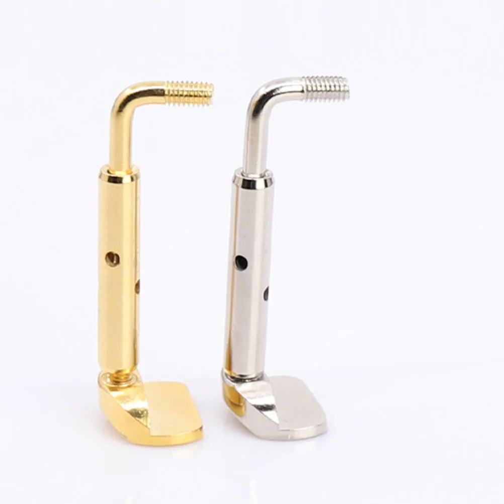 

2 Pcs Chin Rest Screw Alloy Chinrest Screws to Clamp Violin Zinc Parts Accessories