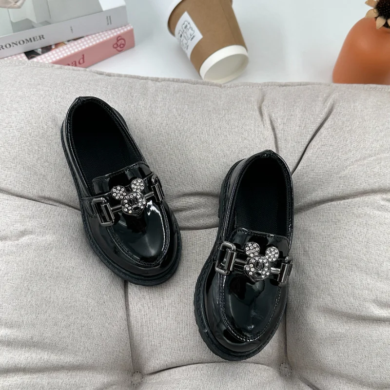 

Весенне-осенняя повседневная обувь с Микки Маусом и Минни для девочек, обувь для выступлений, модные детские сандалии для первых ходунков