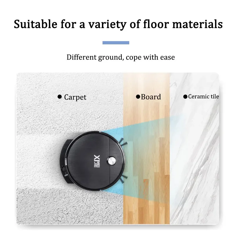 Robot Vacuum Cleaner 2800PA Smart Wireless Remote Control Floor Cleaning Auto USB Charge Machine Sweeping Dry and Wet For Home