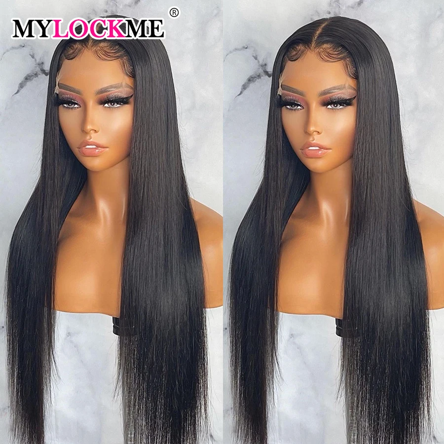 13x4 13x6 HD Lace Front Human Hair Wigs 4X6 5X5 Glueless Wig Ready To Wear Brazilian Straight Lace Frontal Wig For Women 180%