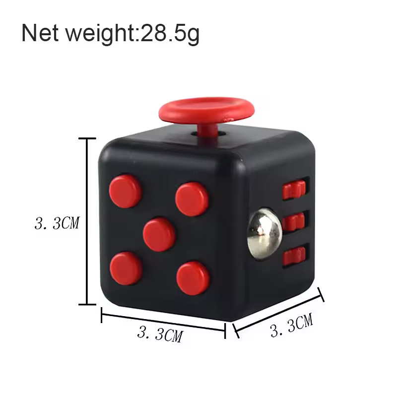 Creative Solid Color Fidget Dice handheld cube Release Stress Autism Anxiety Adult Kids Relief Anti-Stress finger children toys - Image 5