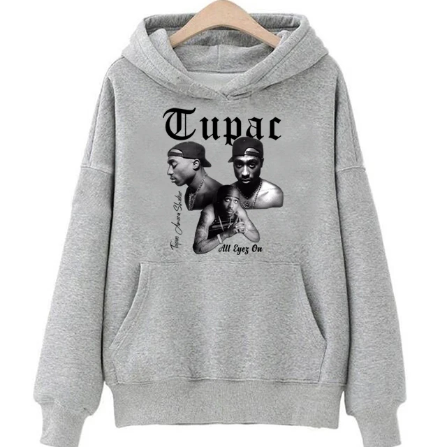 Rapper Tupac 2pac Hoodies Men Harajuku Hip Hop Clothing Winter Warm Sweatshirts Casual Unisex Hoody Streetwear Male