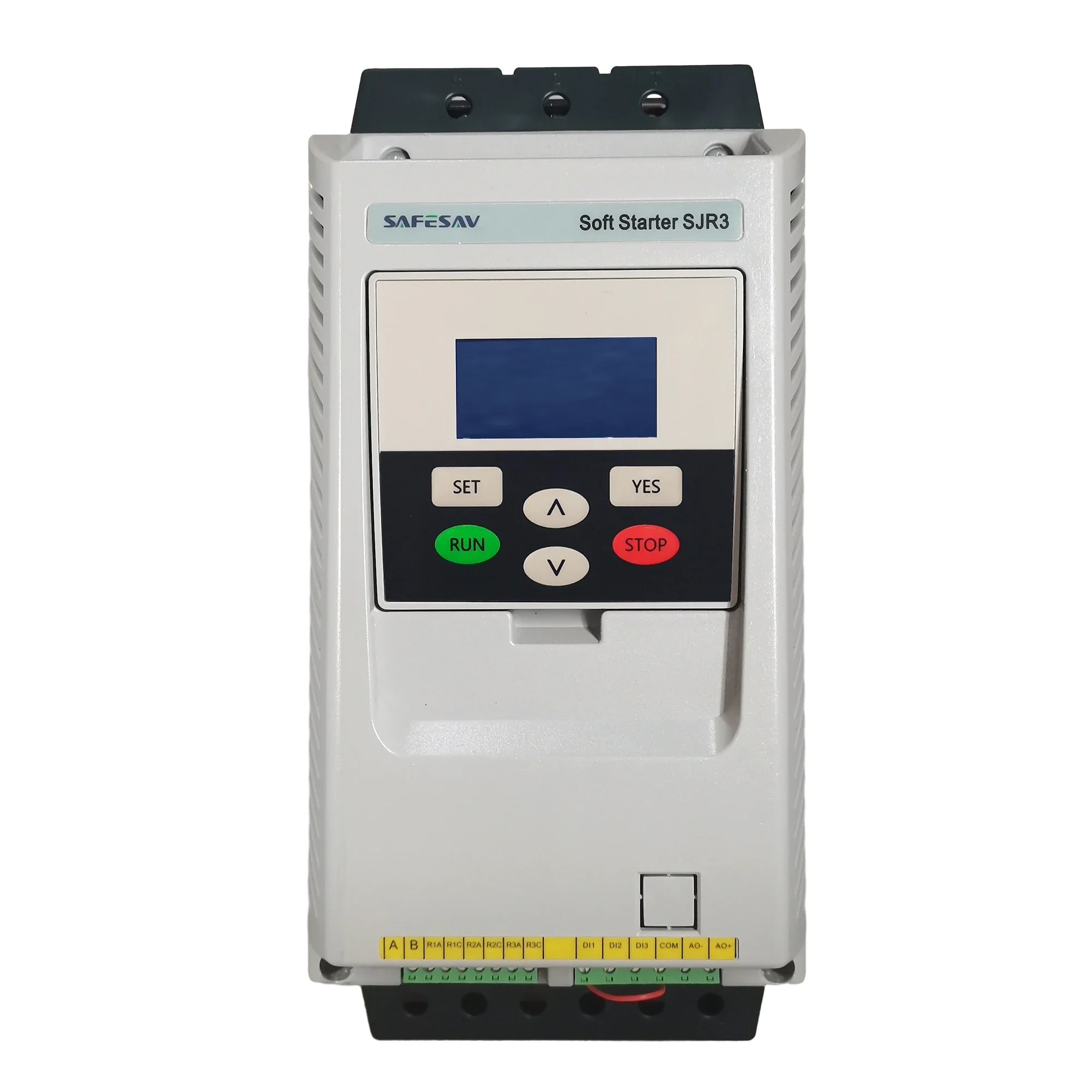 Ac 3 Phase Motor Soft Starter 380V SJR3-L Series Manufacturer 50/60Hz Built In Bypass LCD Display Water Pump Soft Starter 18.5kw