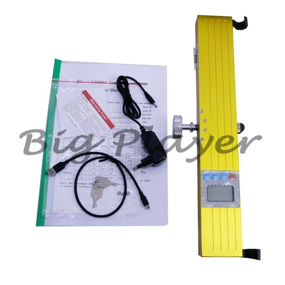 Elevator Rope Tensionmeter Elevator Traction Wire Rope Tester Range 5000N