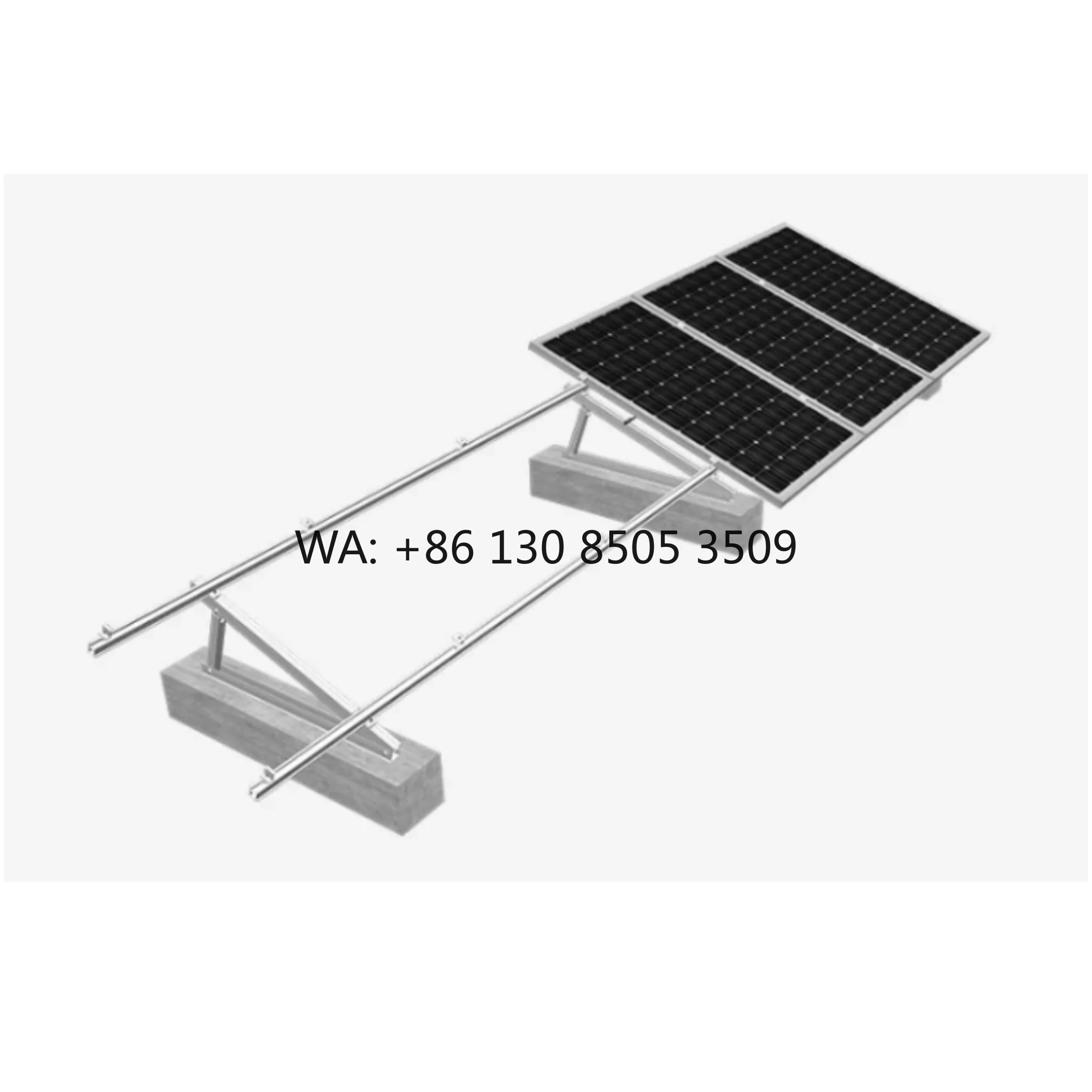 Vertical Roof Solar Rail System: Aluminum Rails & Mounting Hooks for Framed PV Modules
