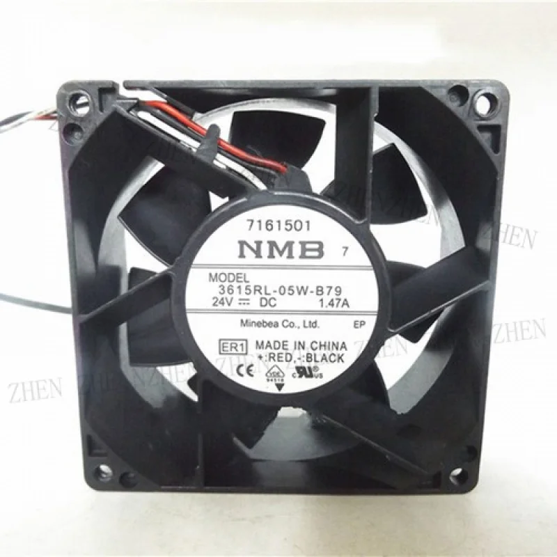 Y  1PCS New for  NMB 3615RL-05W-B79 DC24V 1.47A 92*92*38mm 3-pins Cooling fan # QW.