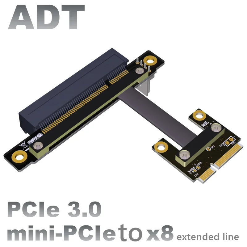 

Mini-pcie interface extension cable to PCIE x8 built-in transfer mpcie 8x Speed bandwidth: PCIe 3.0x1 gen3 8G/bps