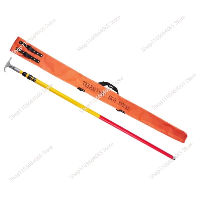Triangle Fiberglass FRP High Voltage Telescopic Hot Stick Operating Rod for Electric Power 3-10M