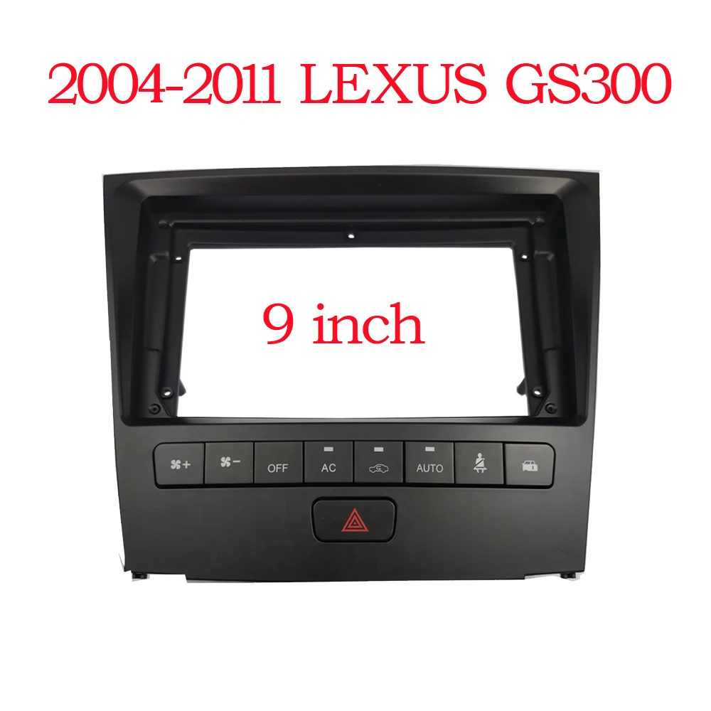 2din 9 INCH Car radio frame For Lexus GS300 GS400 GS430 2004-2011 Auto Radio Multimedia gps NAVI fascia