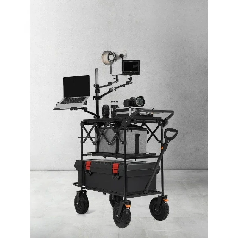 Outdoor folding photography props storage car Film and television photo studio storage car Camp car
