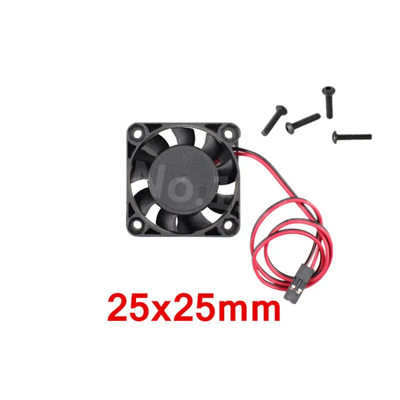 High Speed Double Bearing Strong Wind Motor ESC Cooling Fan 25mm 30mm 40mm for RC Crawler Car Remote Control Cars Monster Truck