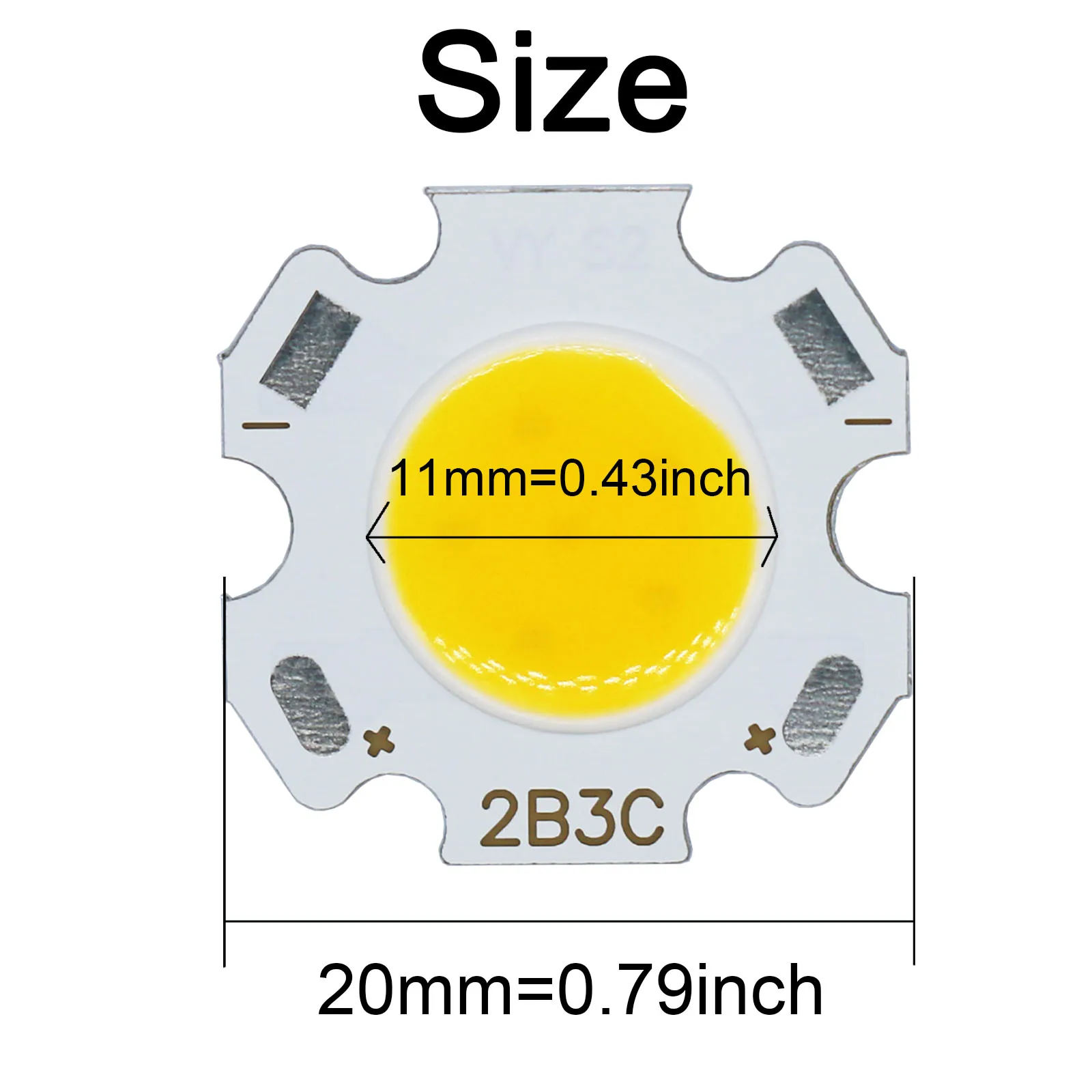 20 pz ad alta potenza LED COB lampadina 250mA 20MM Ra≥ 70 3W 5W 7W 10W caldo LED sorgente Chip luce lampada faretto Downlight lampade fai da te