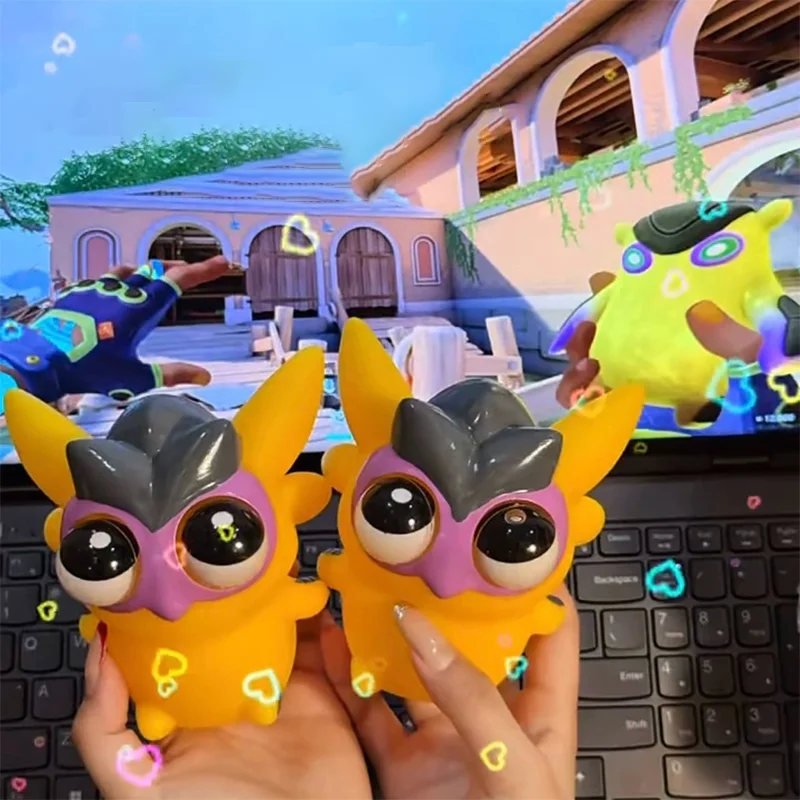 Valorant Gekko Wingman Bear Squeeze 감압 휴식 장난감 전술 곰 게임 주변기기 친구를위한 선물 귀여운 인형