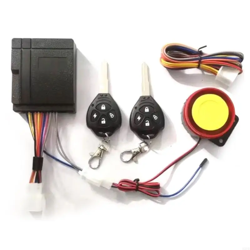 Wireless Bike Alarm with Remote, Rechargeable Loud Bicycles Alarm System Anti Theft Waterproof, Bike Alarms H9EE 2
