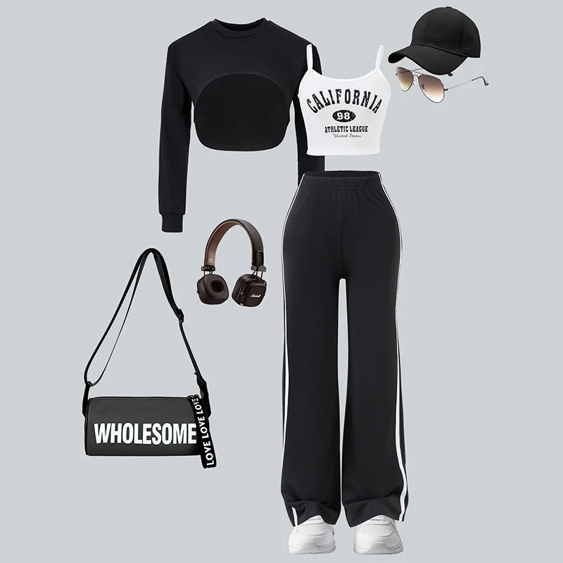 Women's And Children's Autumn/Winter Casual Fashion Sweet Fur Jacket & Strappy Dress Two-Piece Set