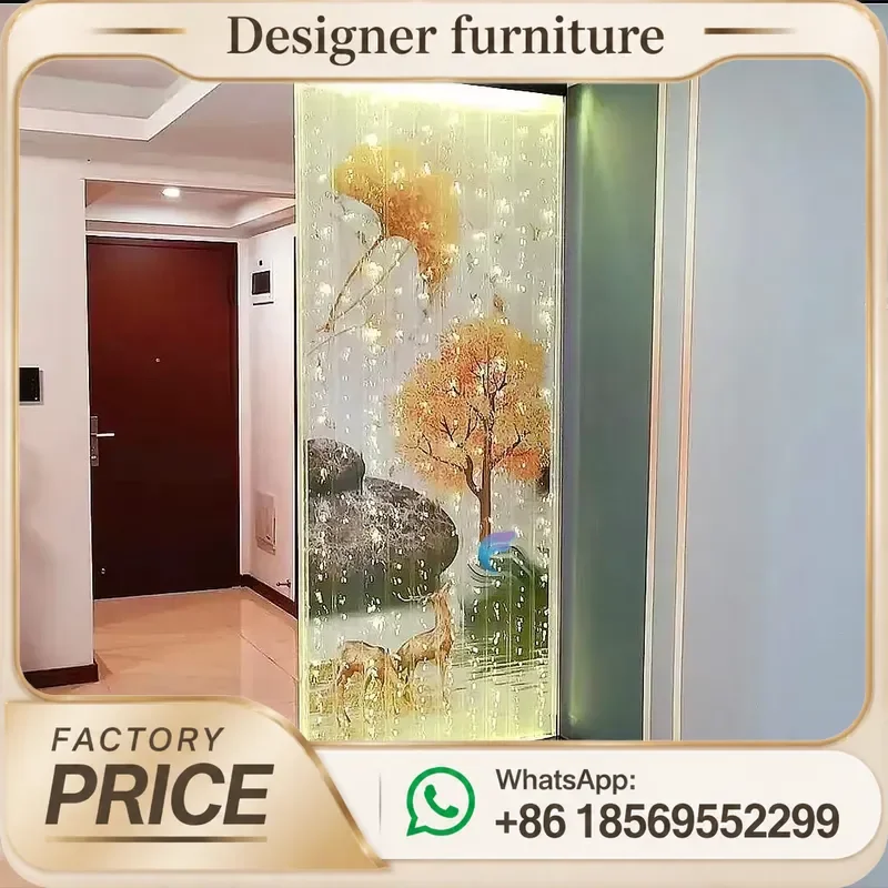 Hot Sale Modern Led Water Bubble Wall with Painted Picture Panel Multi-Functional Commercial/Home Decor Screens & Room