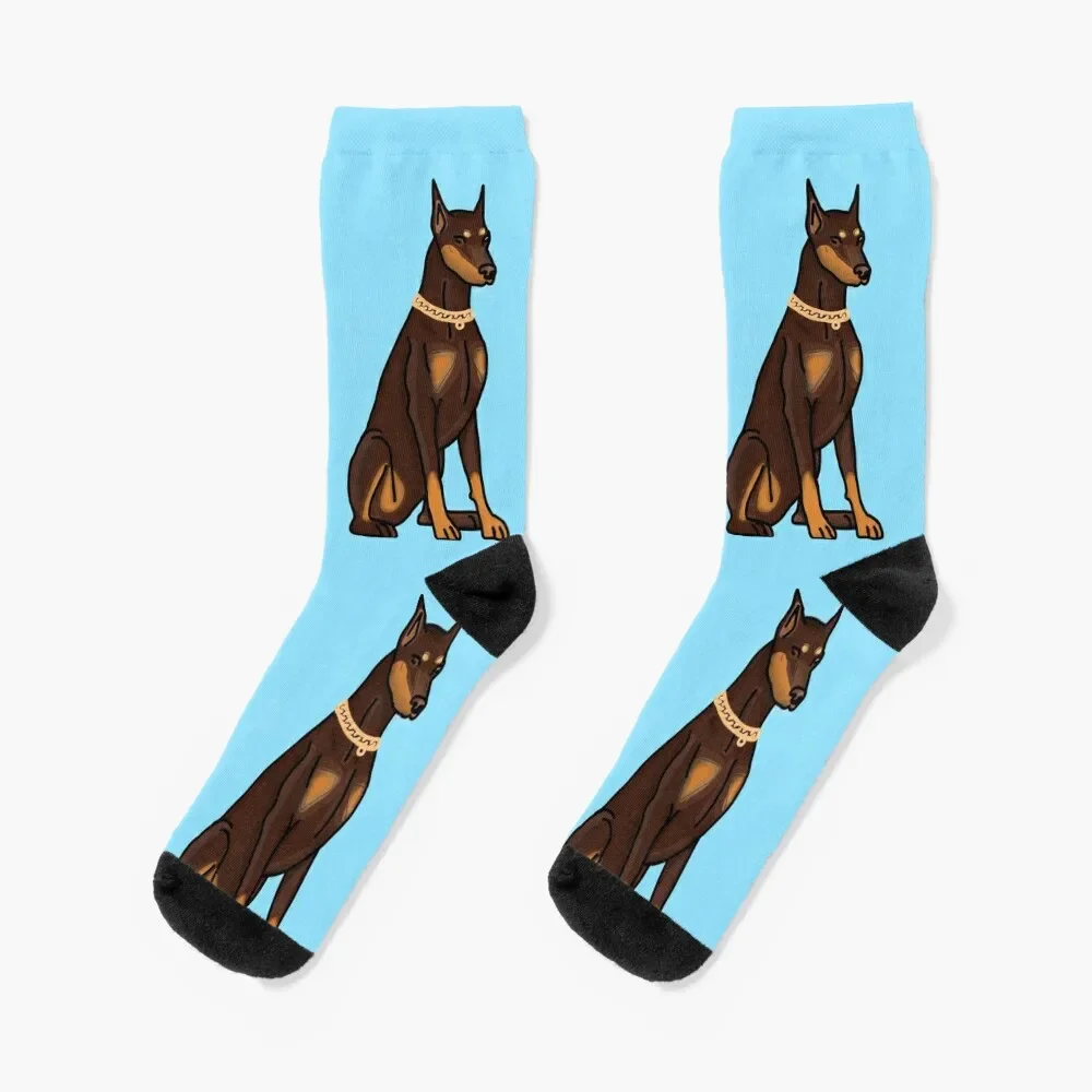 

Twin Doberman's Socks Stockings man Crossfit Men Socks Women's