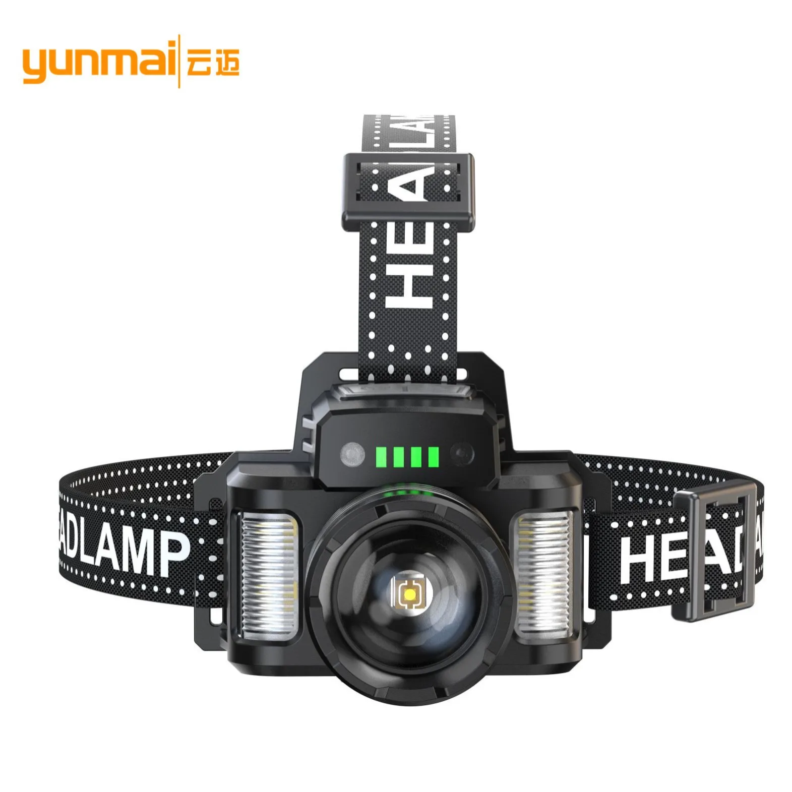 Sensor Zoom LED Headlight - 1000M Long-Distance Power Bank Camping Light for Outdoor & Emergency