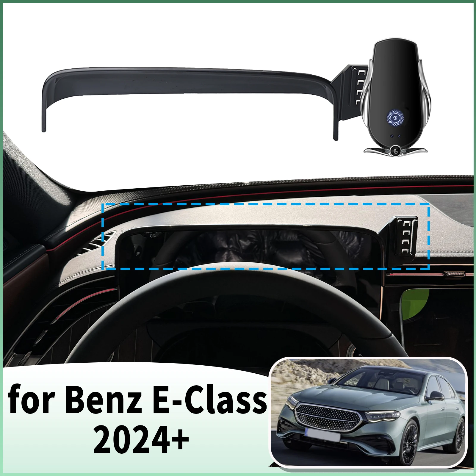 

fit for Mercedes-Benz E-Class 2024-2025 E Class W214​​ Specific Dashboard Navigation Phone Holder Mount Design accessoires