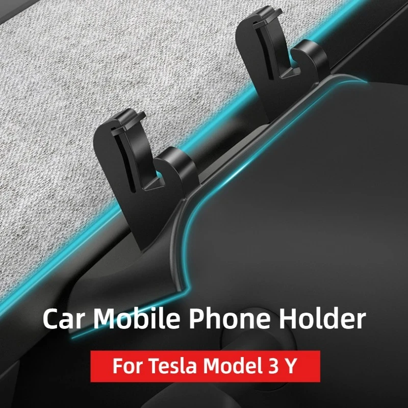 

For Tesla Model 3/Y/3+ Liquid Silicone Car Phone Holder Steering Wheel Bracket Without Trace Clip Holder for Modely Juniper 2025