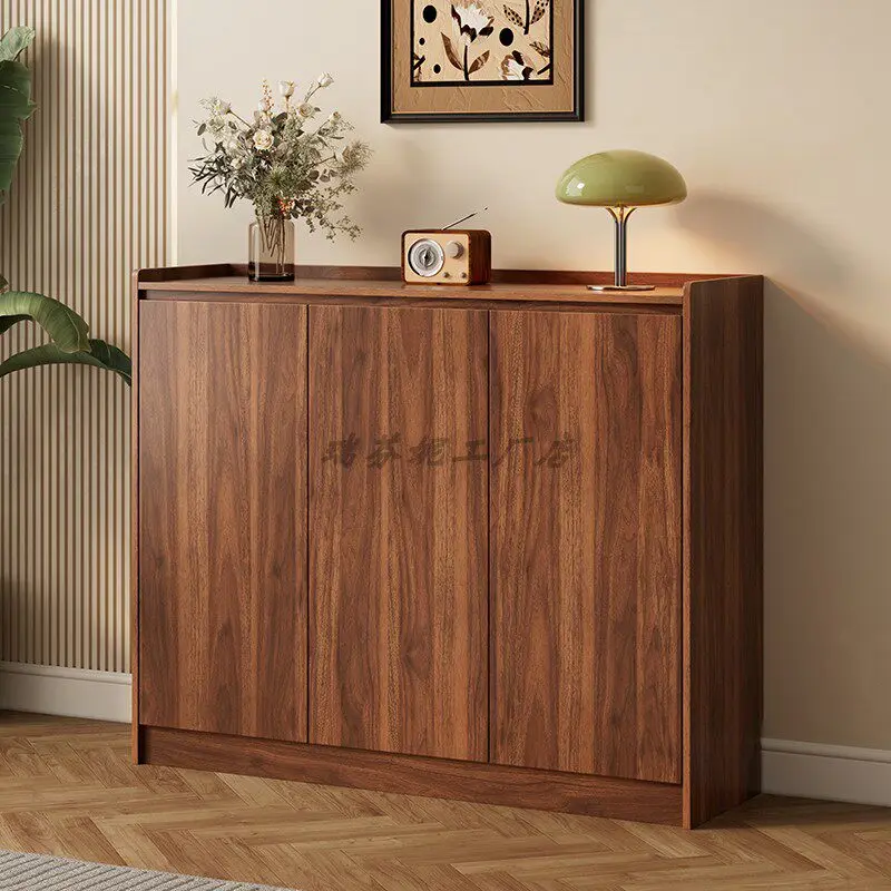 Wooden Display Shoe Cabinet Storage Organizer Cupboard Shelves Designer Shoe Shelf Vertical Modern Gabinete Salon Furniture