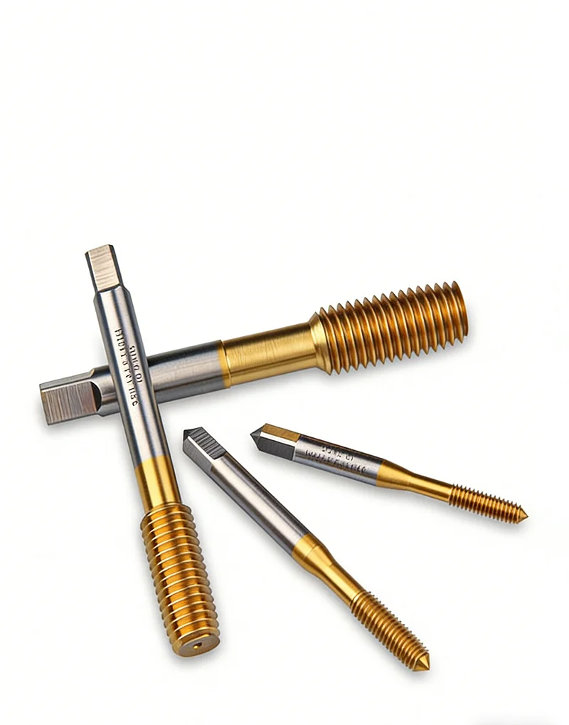 1Pcs M8 Roll Form Tap Ti-coated HSS Right Hand Tap Drill Hand Tools Screw Thread