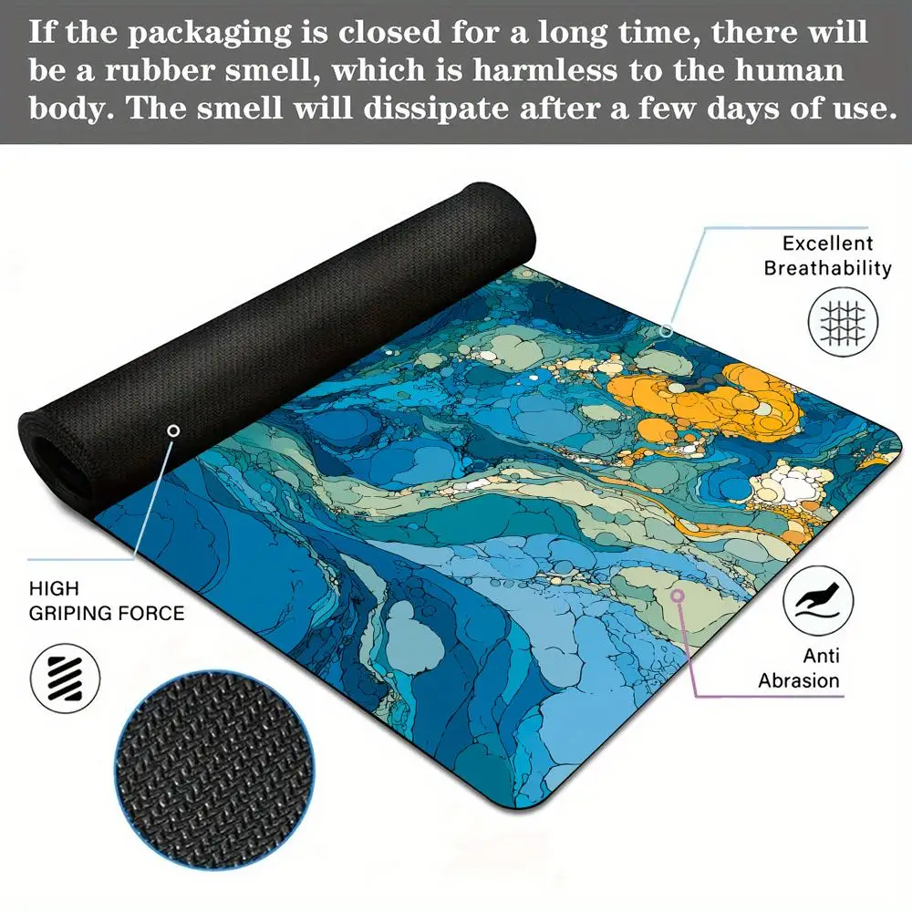 لوحة ماوس أنيمي على شكل قطة بيضاء من الفن التجريدي، لوحة ألعاب مكتبية، ملحقات الكمبيوتر، لوحة مفاتيح، وسادات ماوس الكمبيوتر، سجادة مكتب #5