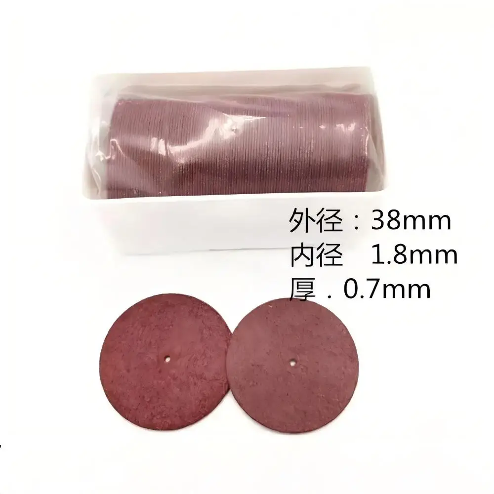 100Pcs/Box 38mm×0.7mm Dental Resin Grinding Separating Disc Abrasive Wheel for Metal Alloy Cutting Dental Lab Tool