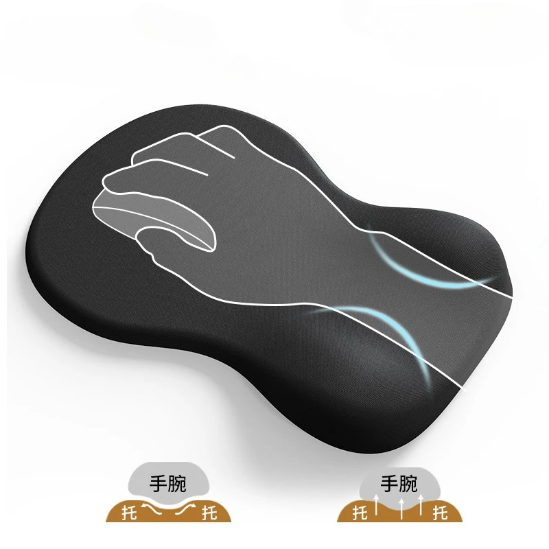 

Эргономичный коврик для запястья из пены с эффектом памяти — нескользящий гелевый коврик для мыши для компьютера, офиса и игр — удобная поддержка рук и ладоней