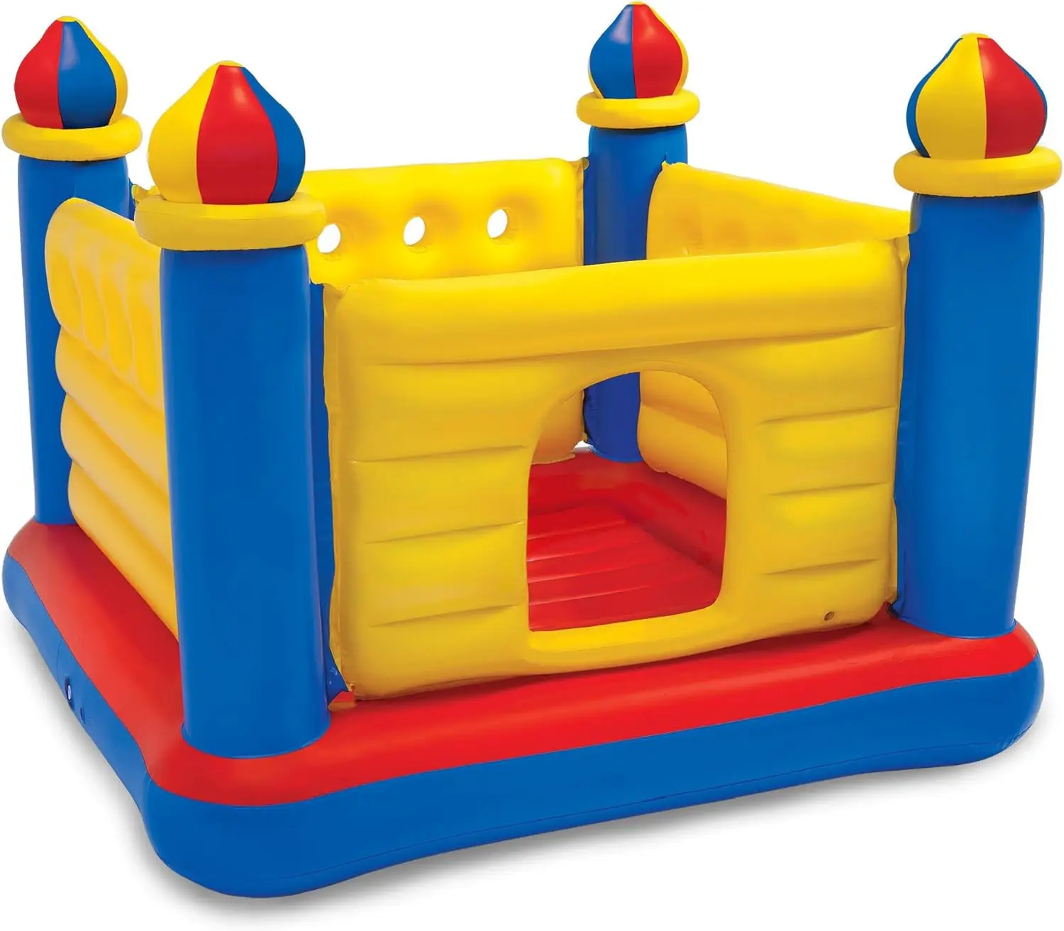 

Colorful Inflatable Bounce House for 2 Kids Ages 3-6, Large Indoor Outdoor Playhouse Jumper