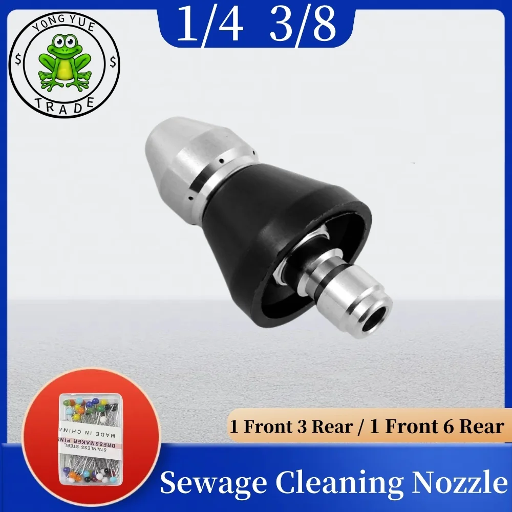 

1/4 3/8 Inch High Pressure Sewer Cleaning Nozzle Pipeline Dredging Cleaning Nozzle Sink Pipeline Cleaning Household Accessories