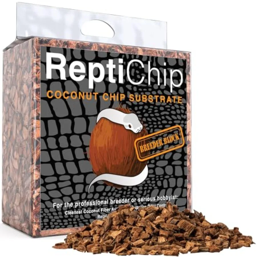 

【Spot goods】ReptiChip Reptile Substrate Coconut Chip Bedding 72 Quart Compressed Organic Coco Husk Block for Snake Habitat Ball