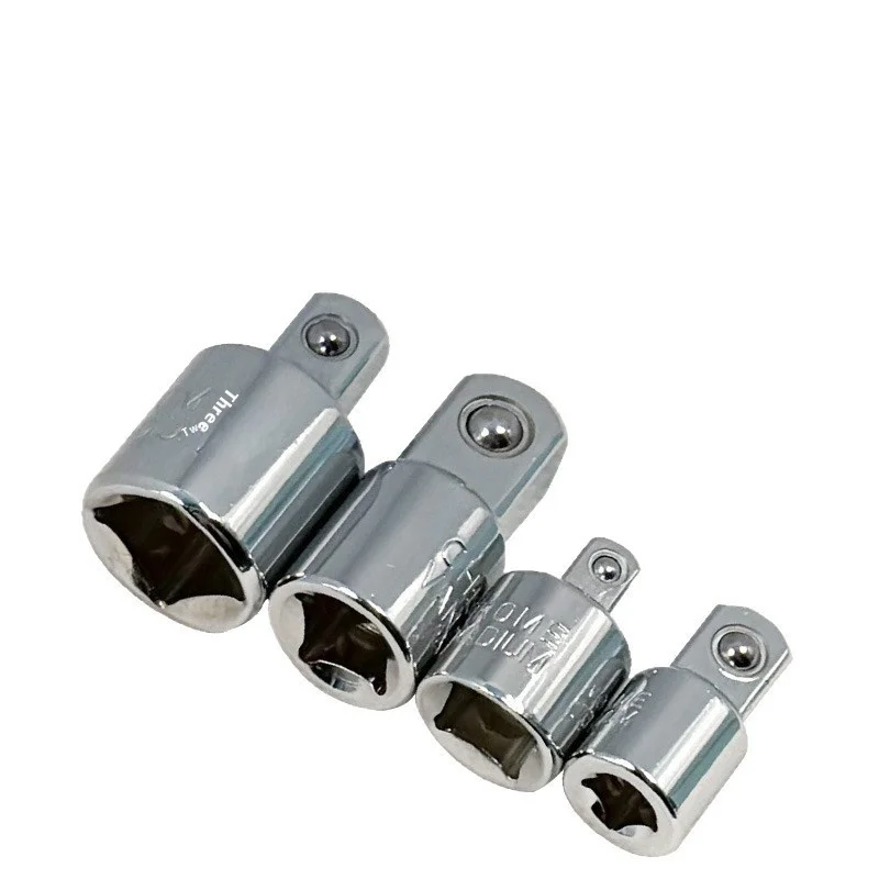 4PCS Impact Socket Wrench Set Ratchet Adapter 1/2 Big Fly Turn 3/8 Medium Hex 1/4 Small Chrome Vanadium Steel Bit Oil Pipe Star