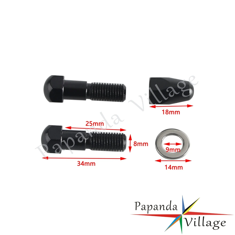 Motorcycle Accessories Shift Linkage 5/16-24*7/8 Inch Mounting Screws Acorn Nuts With Spacer For Harley Touring Softail 86-2026
